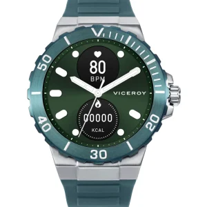 Reloj Smart Acero Ip Verde Correa Sr Va