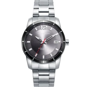 Reloj Acero Y Aluminio Brazalete Sr Va