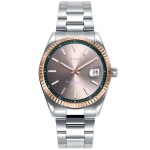 Reloj Acero Ip Rosa Brazalete Sr Va