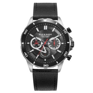 Crono Acero Y Aluminio Correa Sr Va