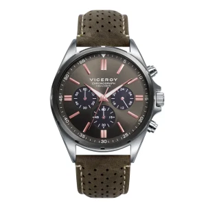 Crono Acero Ip Gris Correa Sr Va