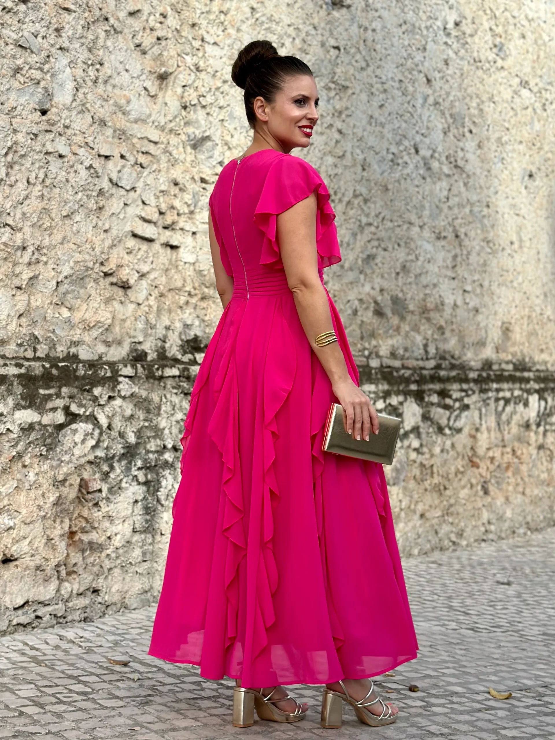 Vestido Sibelia Fucsia - Imagen 4