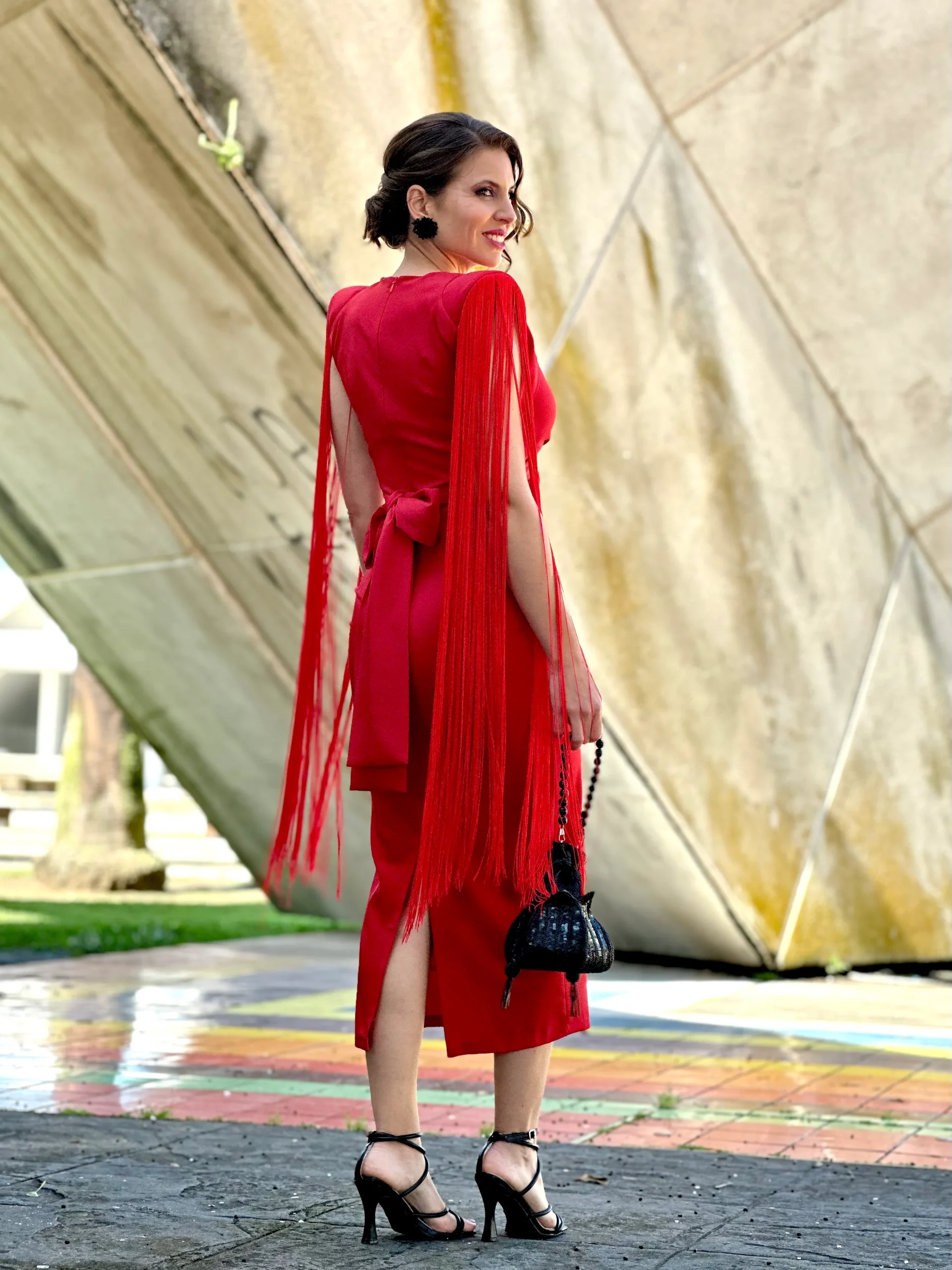 Vestido Vélez Rojo - Imagen 8