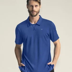 Camiseta deportiva transpirable con cuello tipo polo