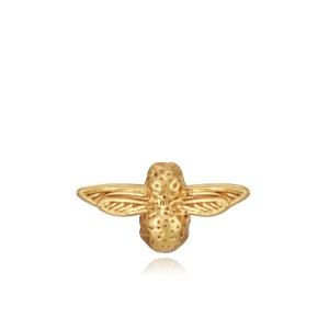 Pendiente Suelto Plata Baño Oro Abeja Sra Jwls