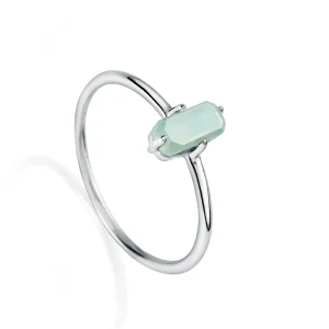 Anillo Plata De Ley Piedra Verde Sra Jewels
