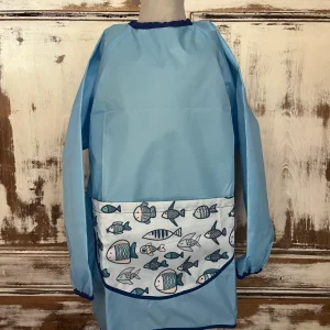 Pintor impermeable con bolsillo frontal Peces
