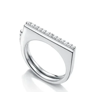 Anillo Plata De Ley Doble Con Cz Sra Jewels