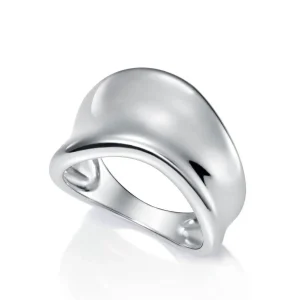 Anillo Plata De Ley Diseño Ondulado Sra Jewel