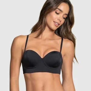 Brasier strapless de realce suave