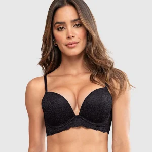 Brasier doble realce escote profundo elaborado en encaje