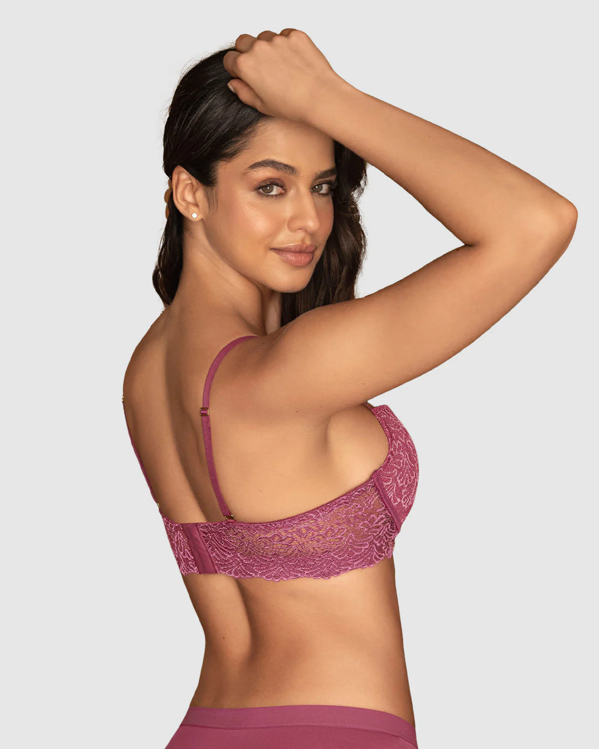 Brasier doble realce escote profundo elaborado en encaje - Imagen 9