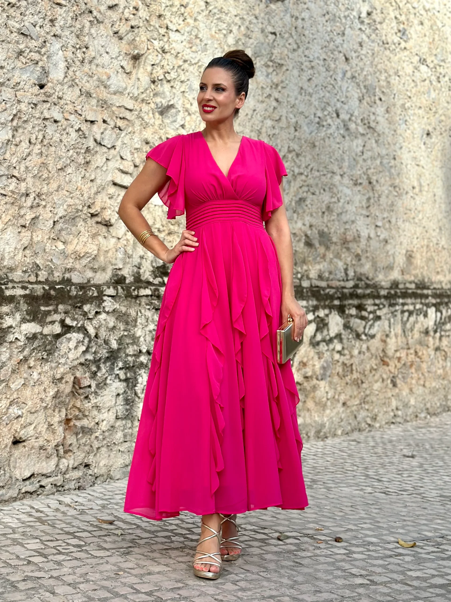 Vestido Sibelia Fucsia