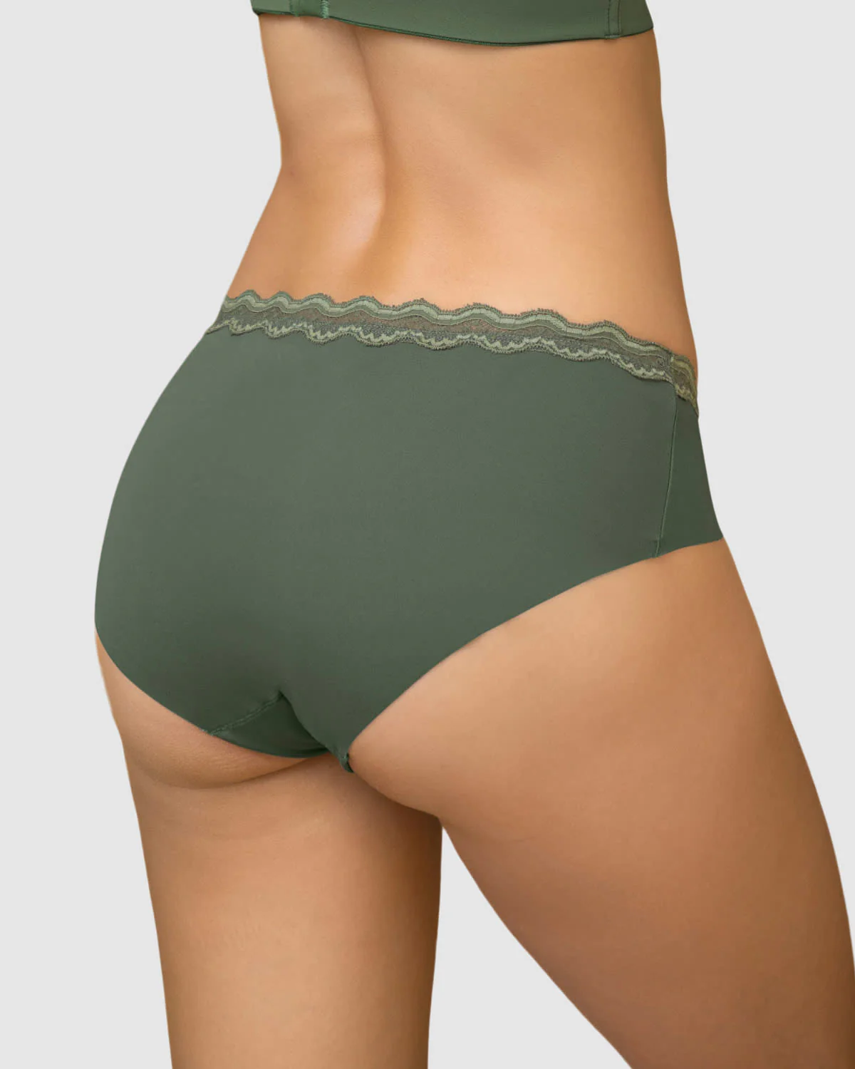 Calz贸n h铆pster con encaje en cintura tiro medio - Imagen 9