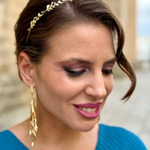 Diadema Metálica Siri Dorada