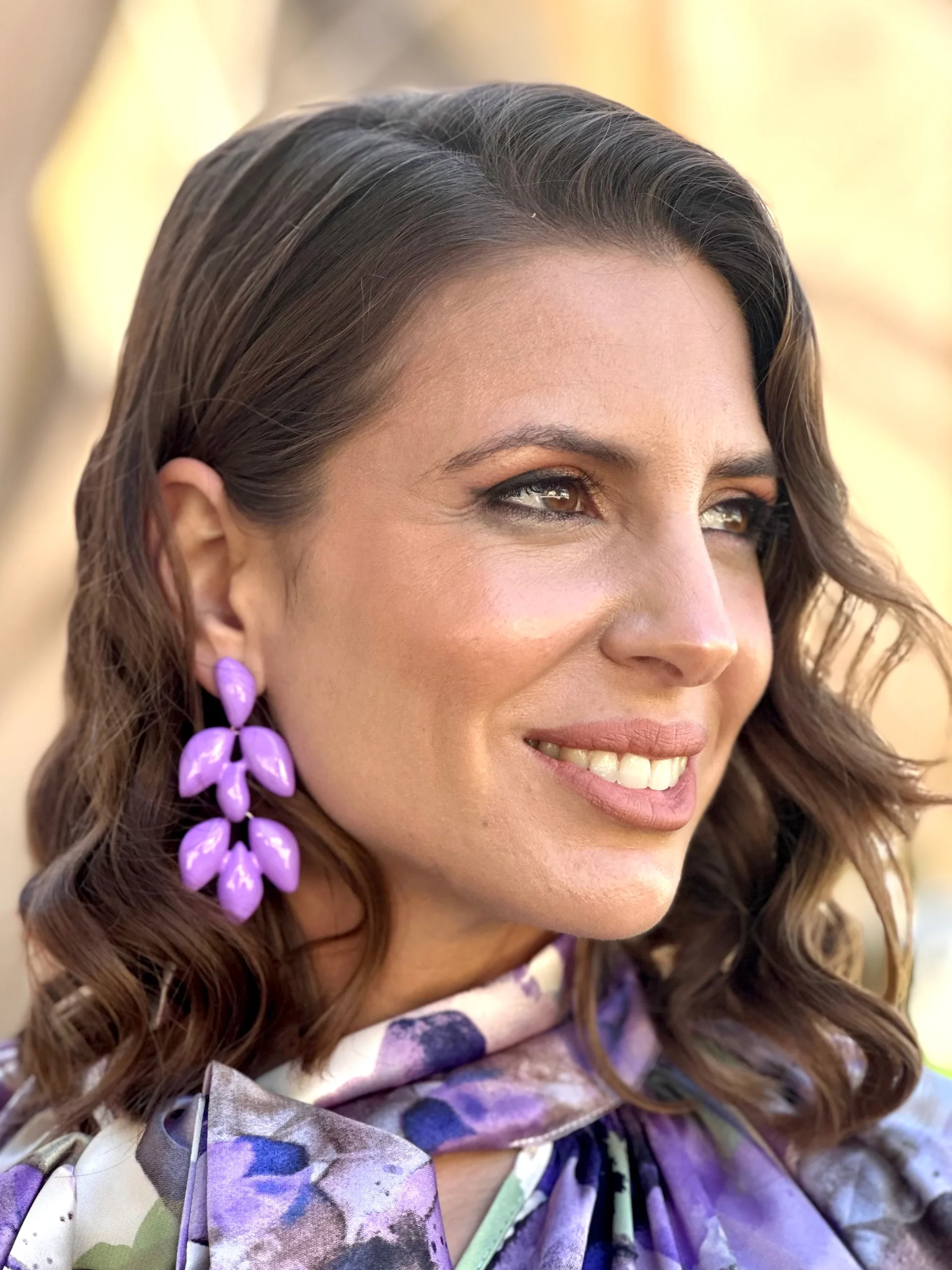 Pendientes Turia Malva