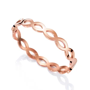 Brazalete De Acero Diseño Lazo Sra Fashion