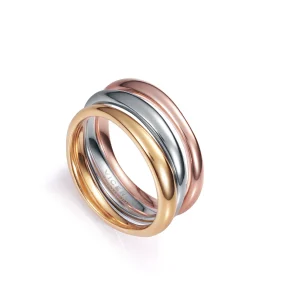 Anillo Acero 3 Tonos Aplilable Sra Fn