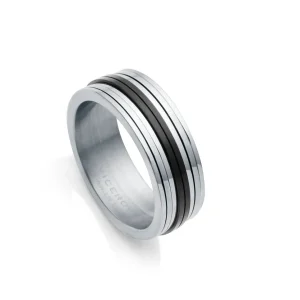 Anillo De Acero Ipnegro Giratorio Sr Fn