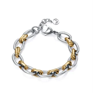 Puls Acero E Ip Dorado Eslabones Sra Fn