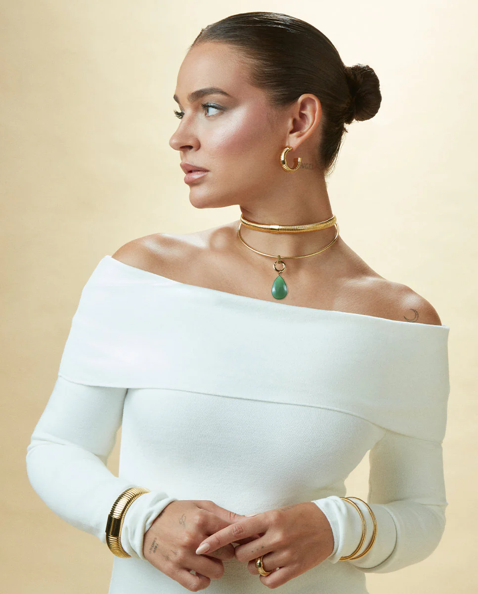 Pend Acero Ip Dorado Tubogas Sra Fashion - Imagen 6