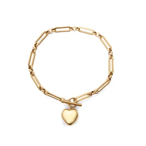 Puls Acero Ip Dorado Corazon Sra Fashion