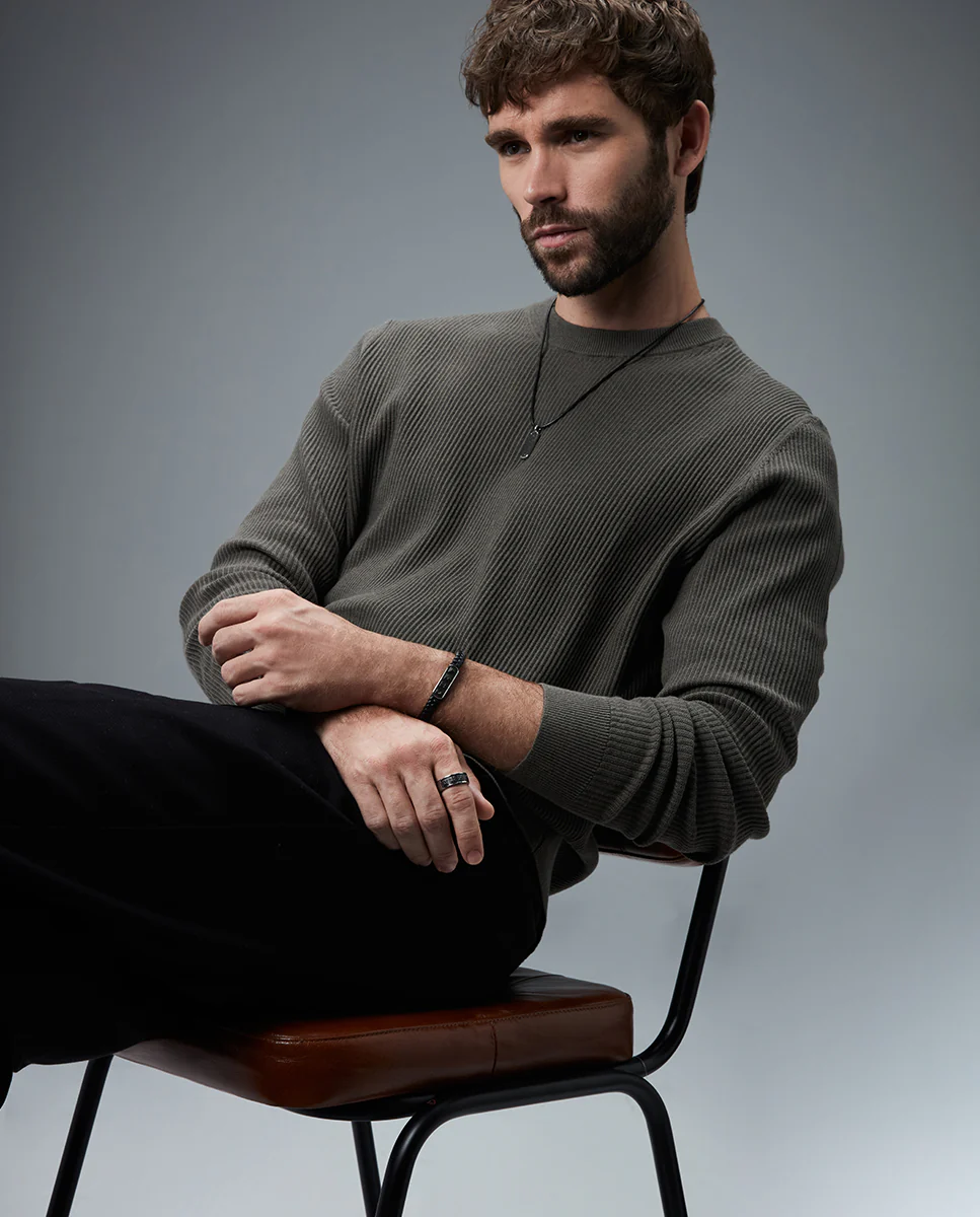 Collar Acero E Ip Negro Sr Fashion - Imagen 4