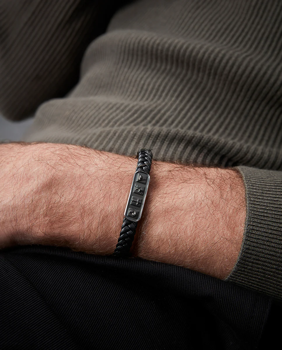 Puls Acero E Ip Negro Piel Sr Fashion - Imagen 3