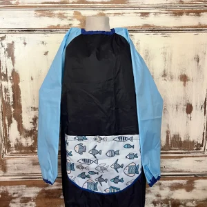 Pintor impermeable con bolsillo frontal Peces