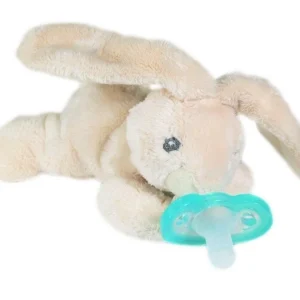 Muñeco soporte  de chupete con chupete de 100% silicona Raz Baby