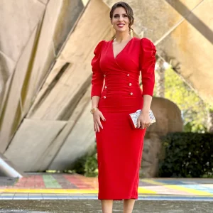 Vestido Iznájar Rojo