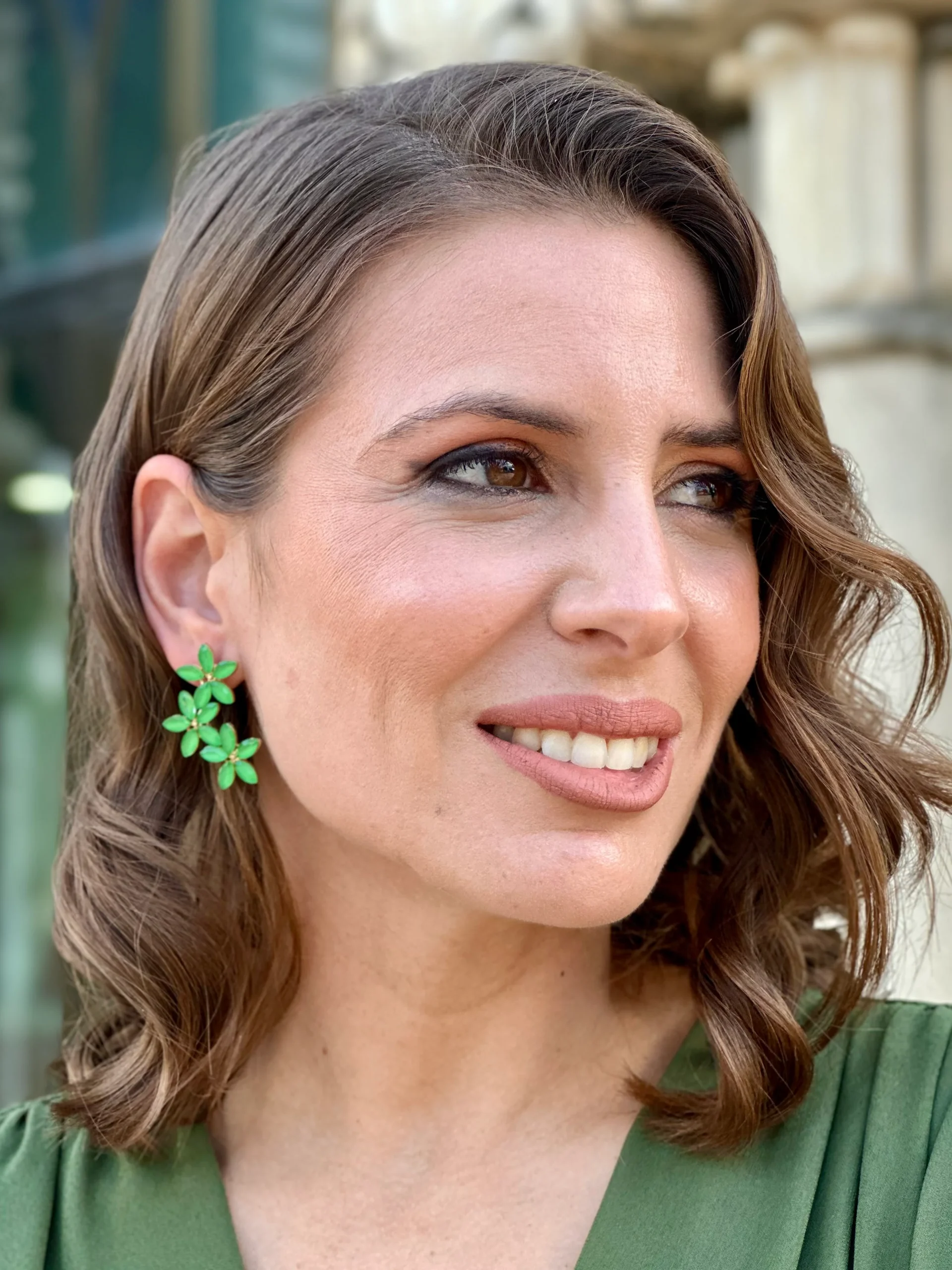Pendientes Almendral Verde
