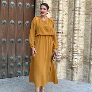 Vestido Miriam Mostaza