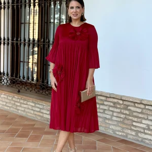 Vestido Magnolia Rojo Intenso