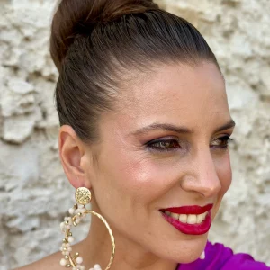 Pendientes Jazmín Beige