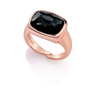 Anillo Plata Chap.oro Rosa 18kt Cristal Sra Je