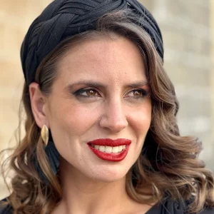 Diadema Trenzada Ébano Negra