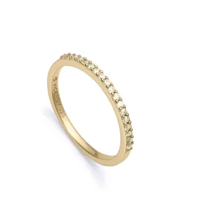 Anillo Plata De Ley Baño Oro Circ Sra Jewels