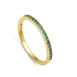 Anillo Plata De Ley Baño Oro Circ Sra Jewels