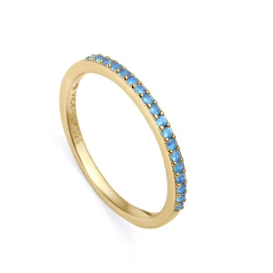 Anillo Plata De Ley Baño Oro Circ Sra Jewels