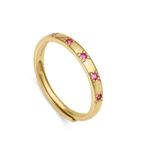 Anillo Plata De Ley Baño Oro Circ Sra Jewels