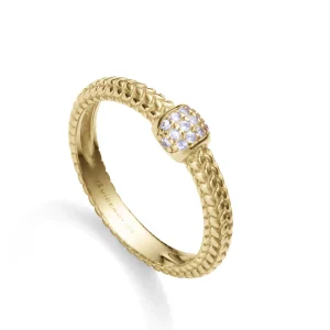 Anillo Plata De Ley Baño Oro Circ Sra Jewels