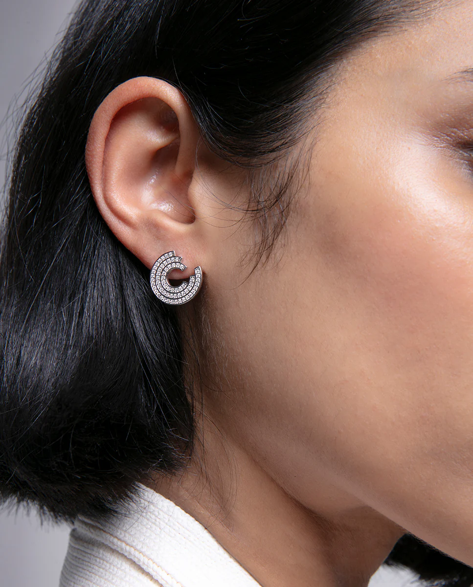 Pend Plata De Ley Baño Rodio Circ Sra Jewels - Imagen 4