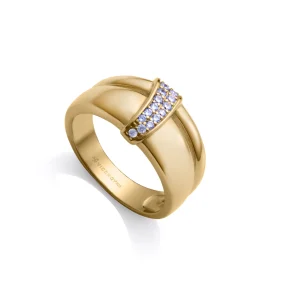 Anillo Plata De Ley Baño Oro Circ Sra Jewels