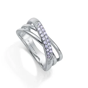 Anillo Plata De Ley Baño Rodio Circ Sra Jwls