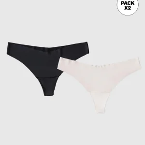Brasileras de efecto invisible en paquete x 2