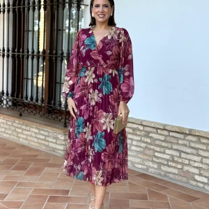 Vestido Valeria Burdeos