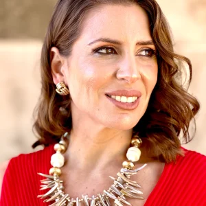 Collar Egipto Dorado/Nácar