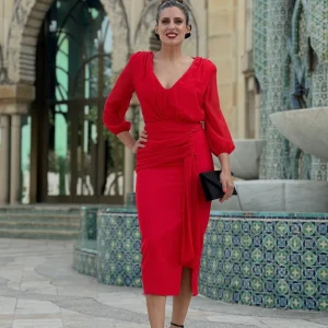 Vestido Zuheros Rojo