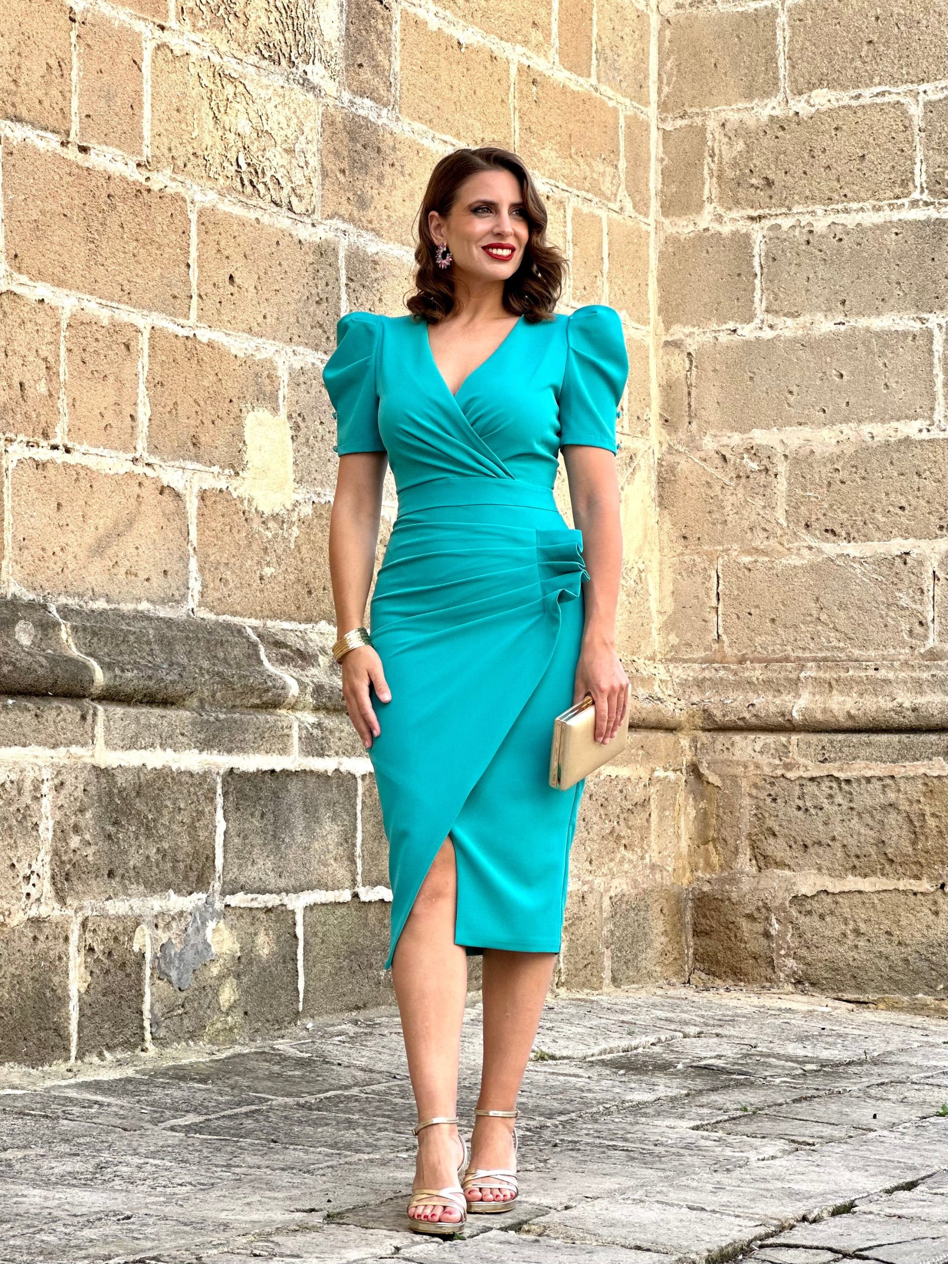 Vestido Alba Turquesa - Imagen 3